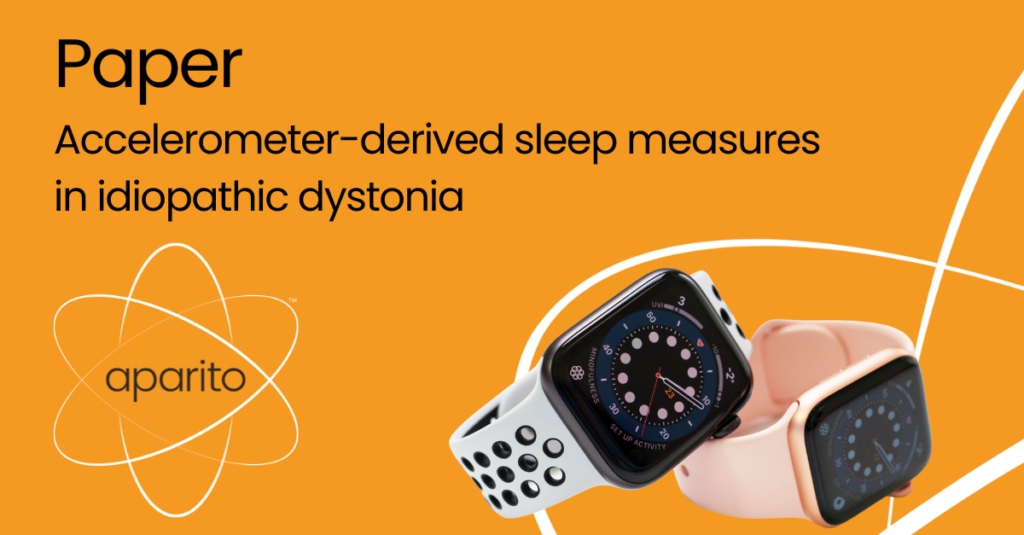 Accelerometer-derived sleep measures in idiopathic dystonia | Aparito